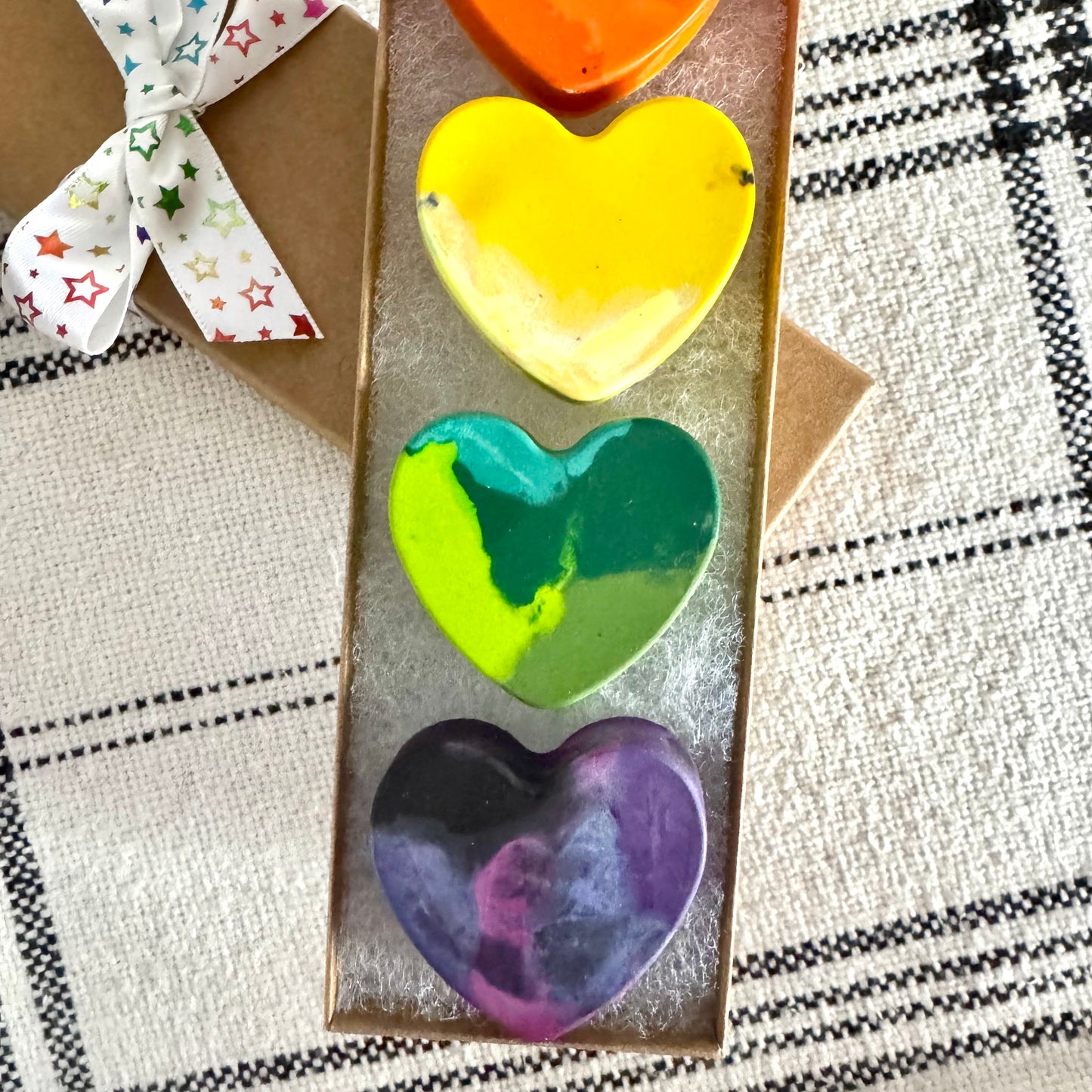 Rainbow Heart Crayons