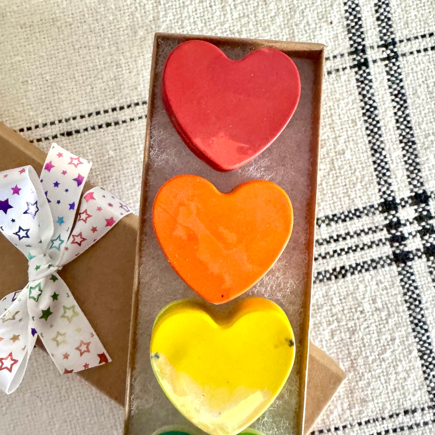 Rainbow Heart Crayons