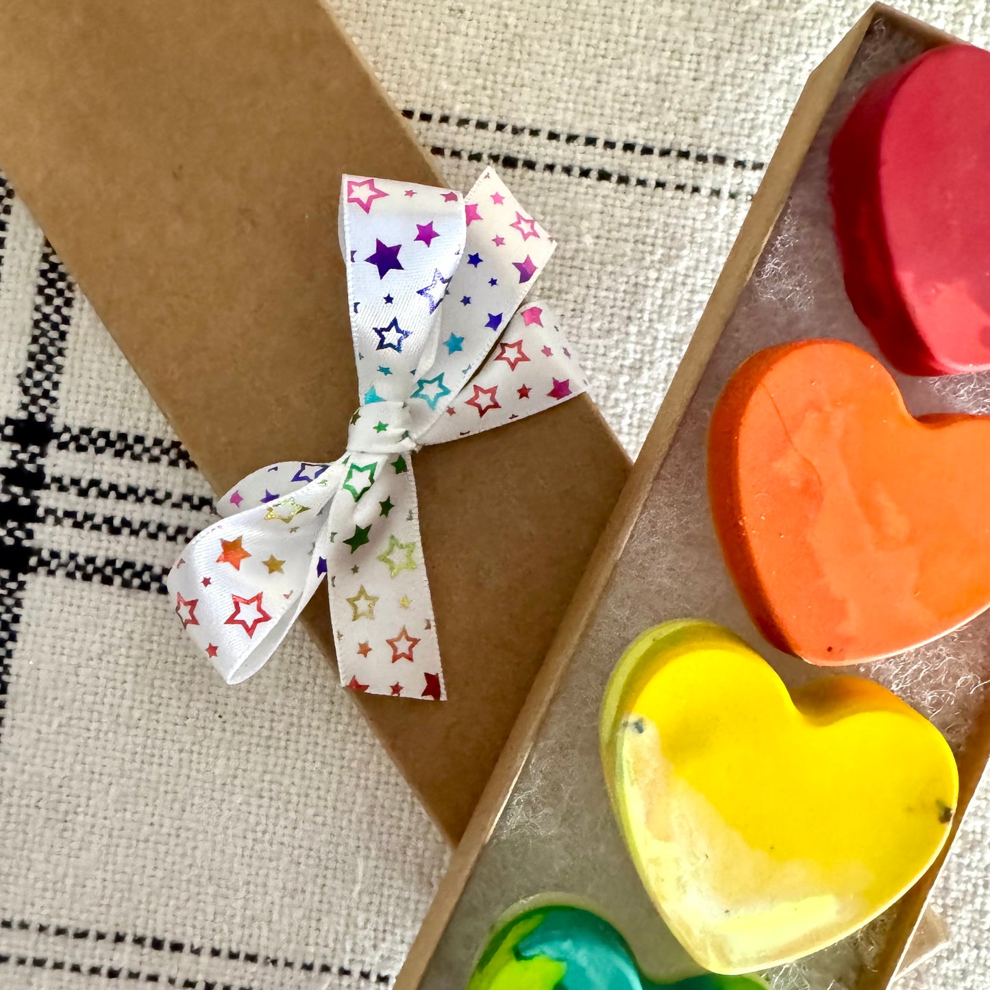 Rainbow Heart Crayons