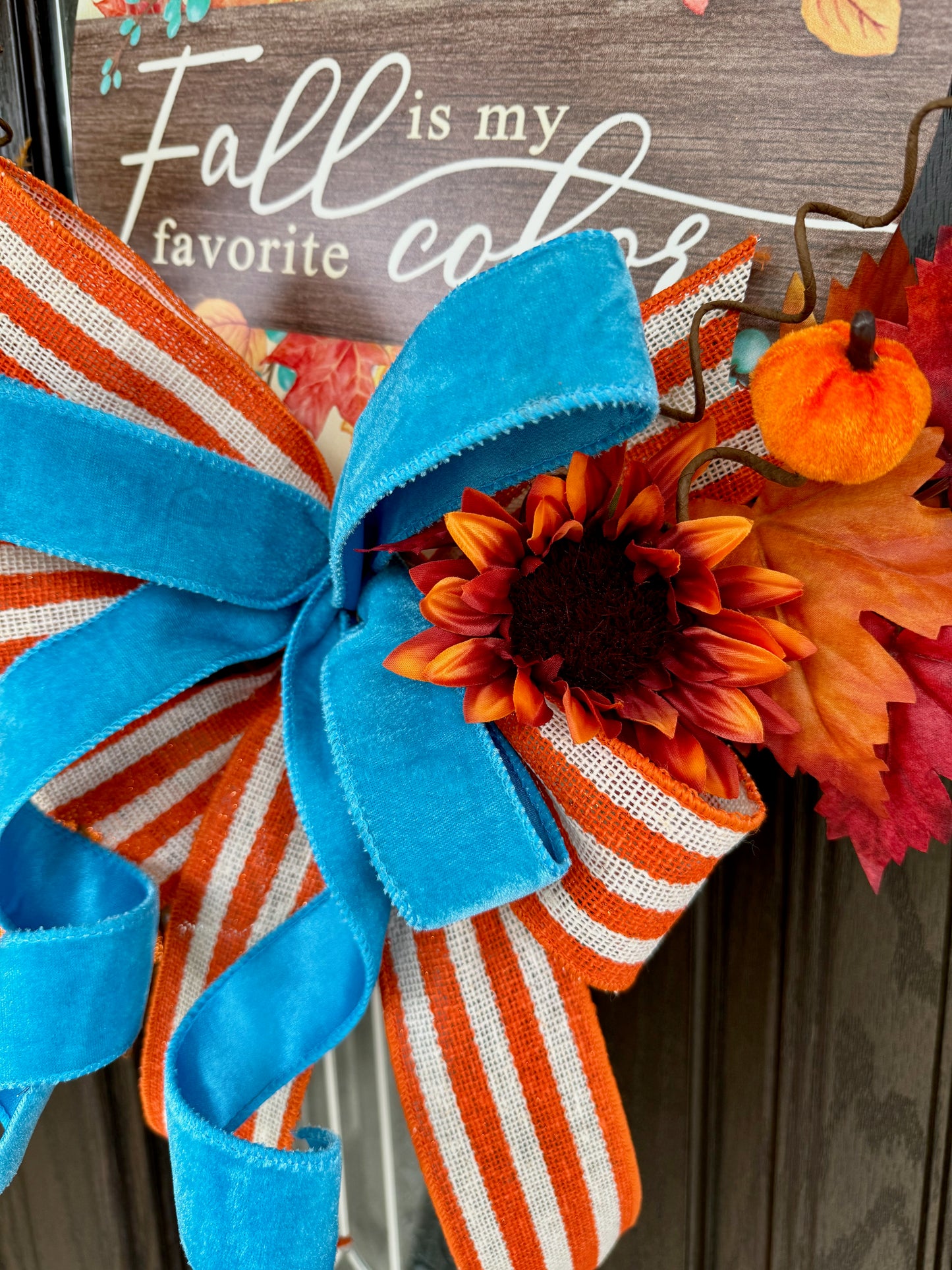 "Fall is my Favorite Color" Grapevine Wreath