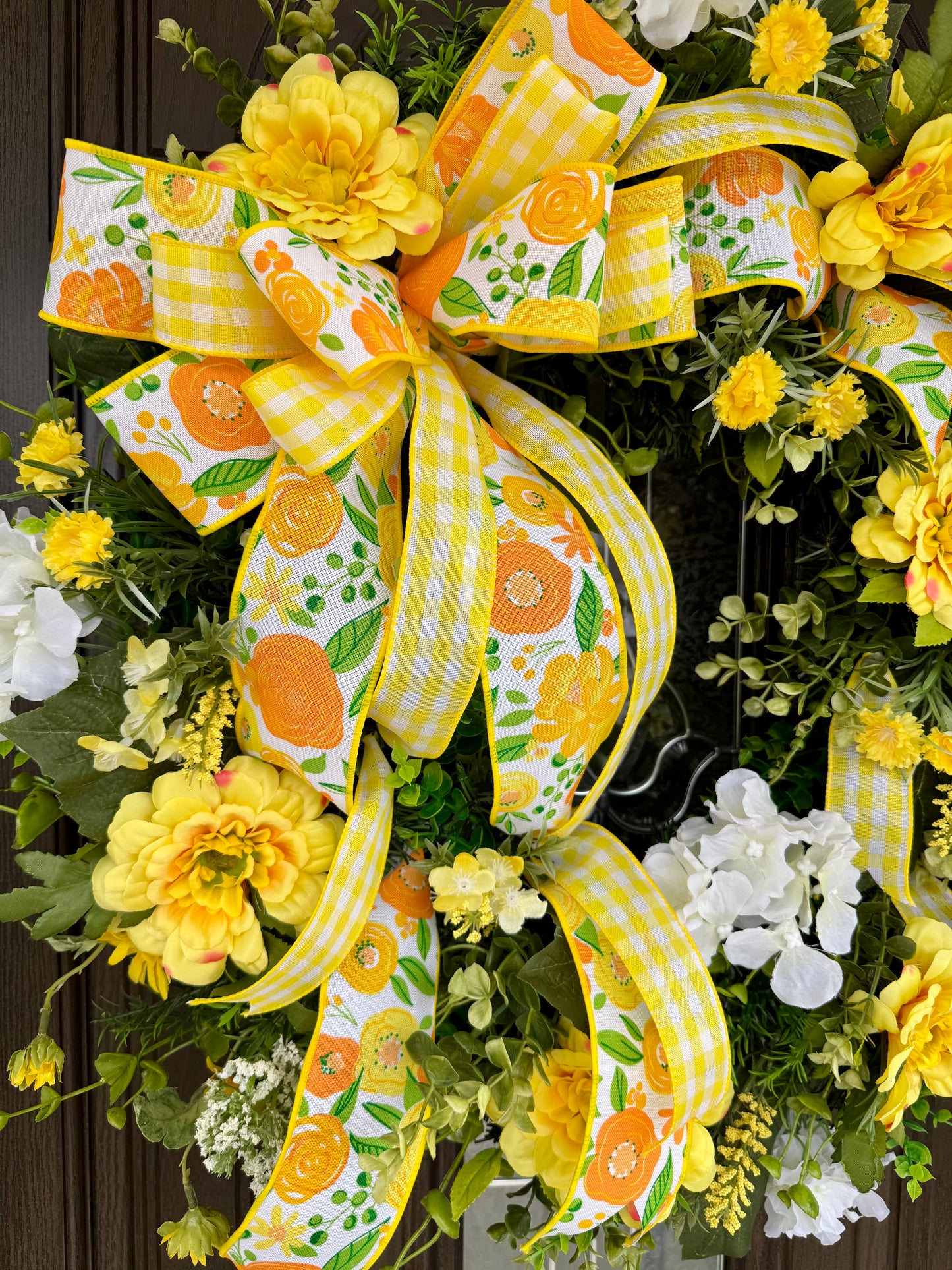 Yellow Floral Spring and Summer Wreath