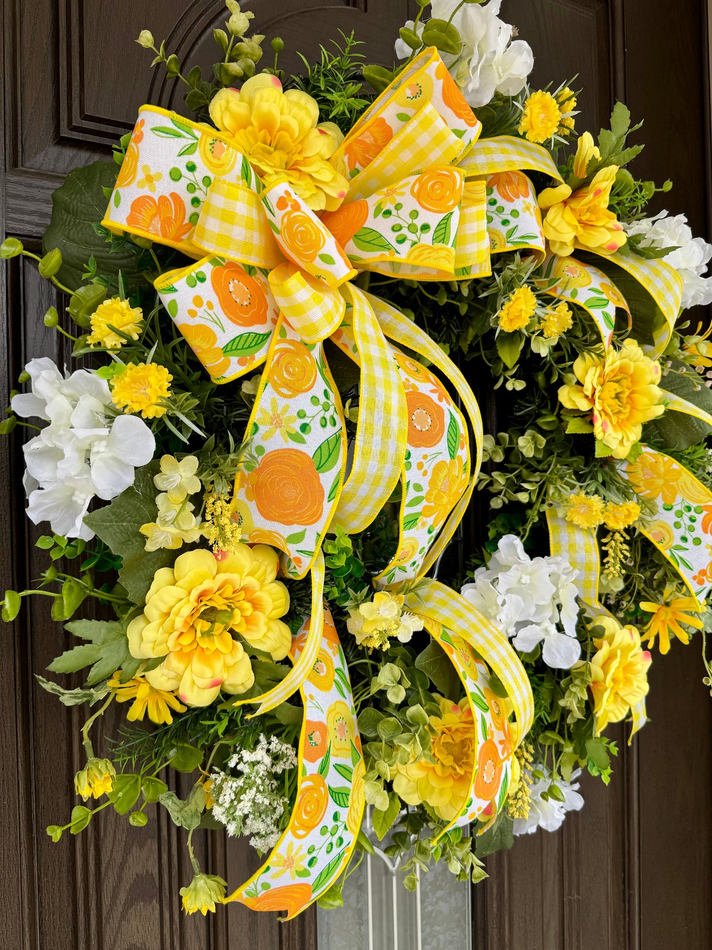 Yellow Floral Spring and Summer Wreath