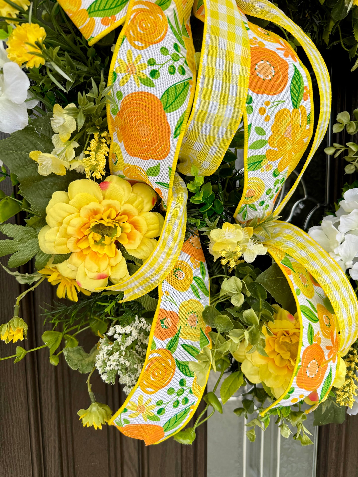 Yellow Floral Spring and Summer Wreath