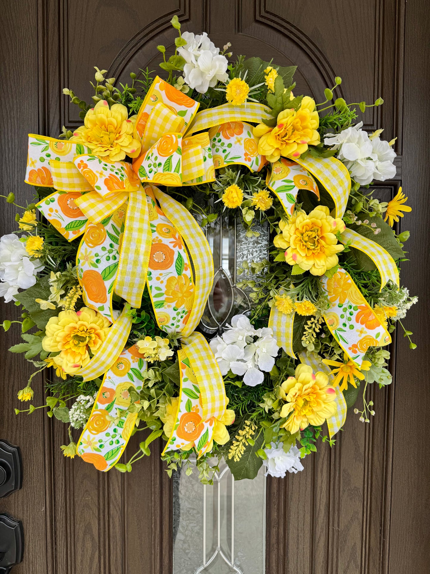 Yellow Floral Spring and Summer Wreath