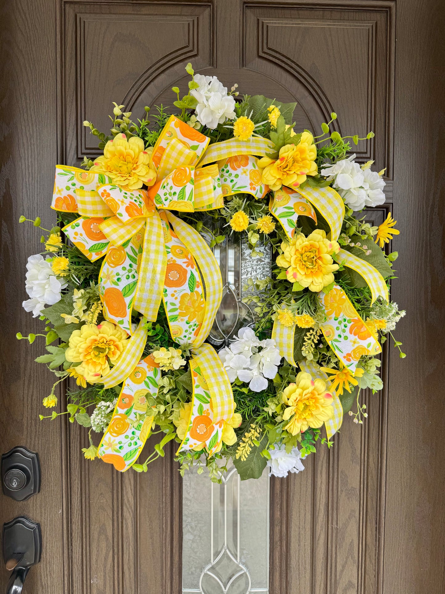 Yellow Floral Spring and Summer Wreath