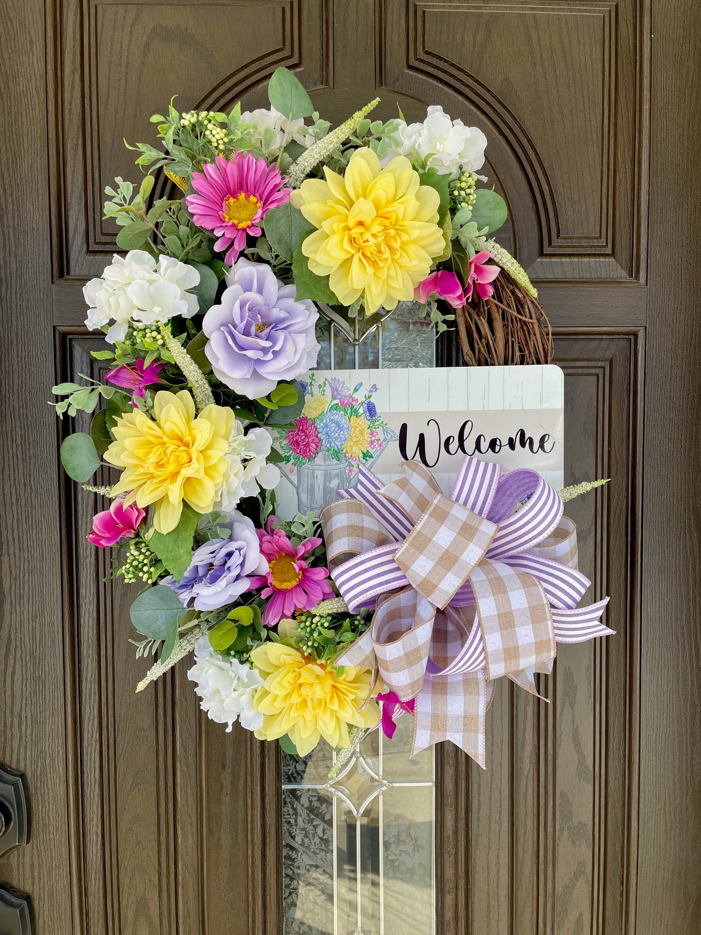 Spring Flower Garden Wreath