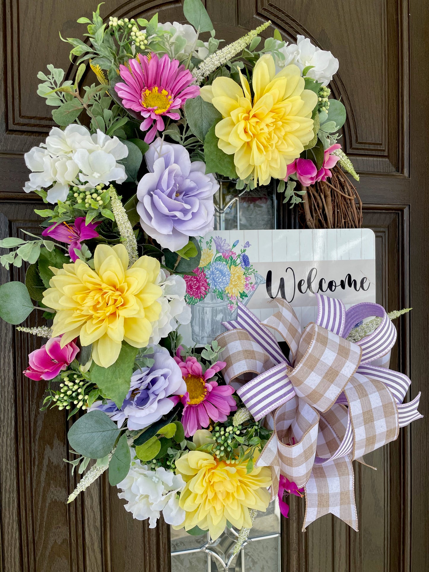 Spring Flower Garden Wreath