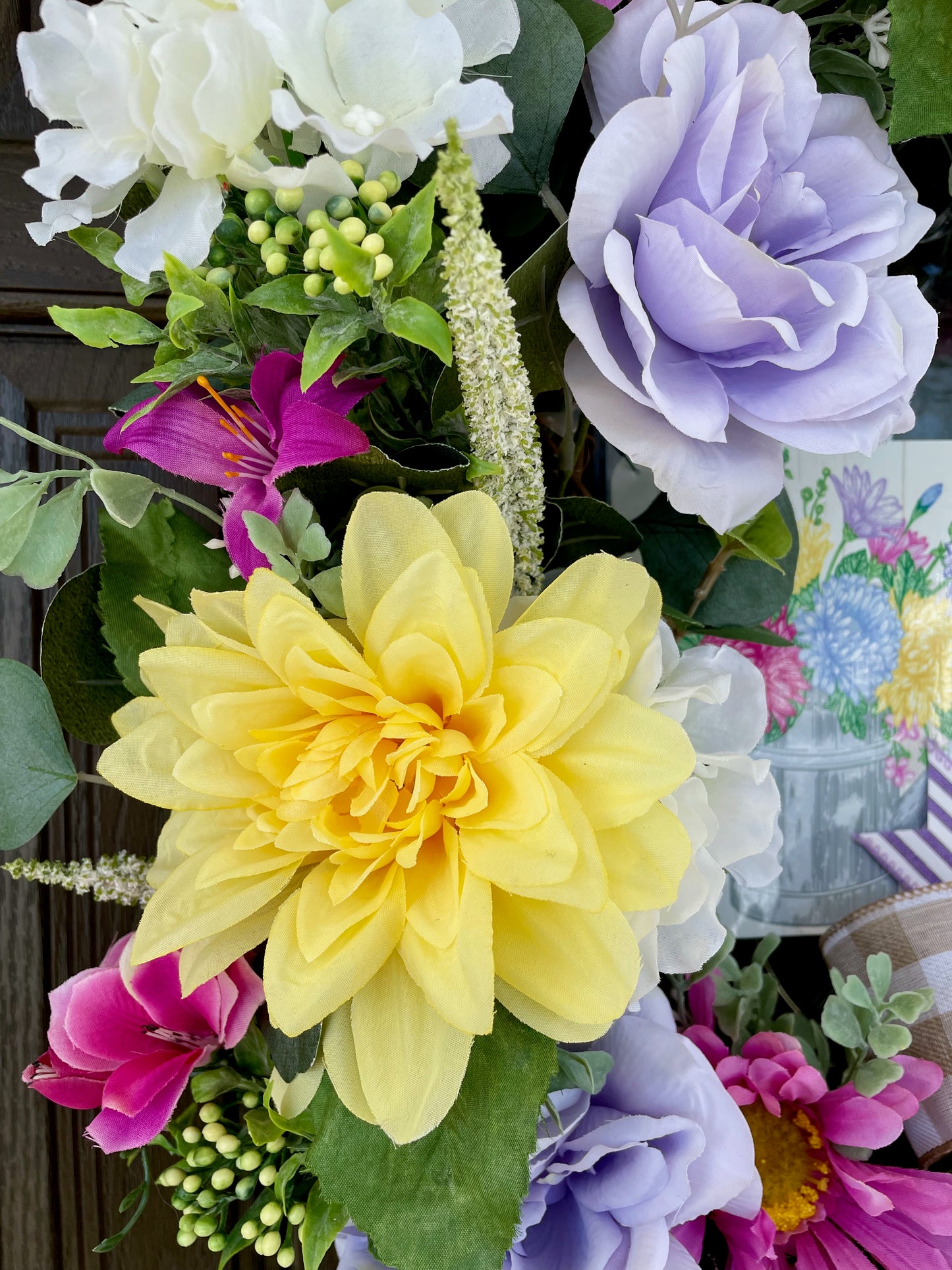 Spring Flower Garden Wreath