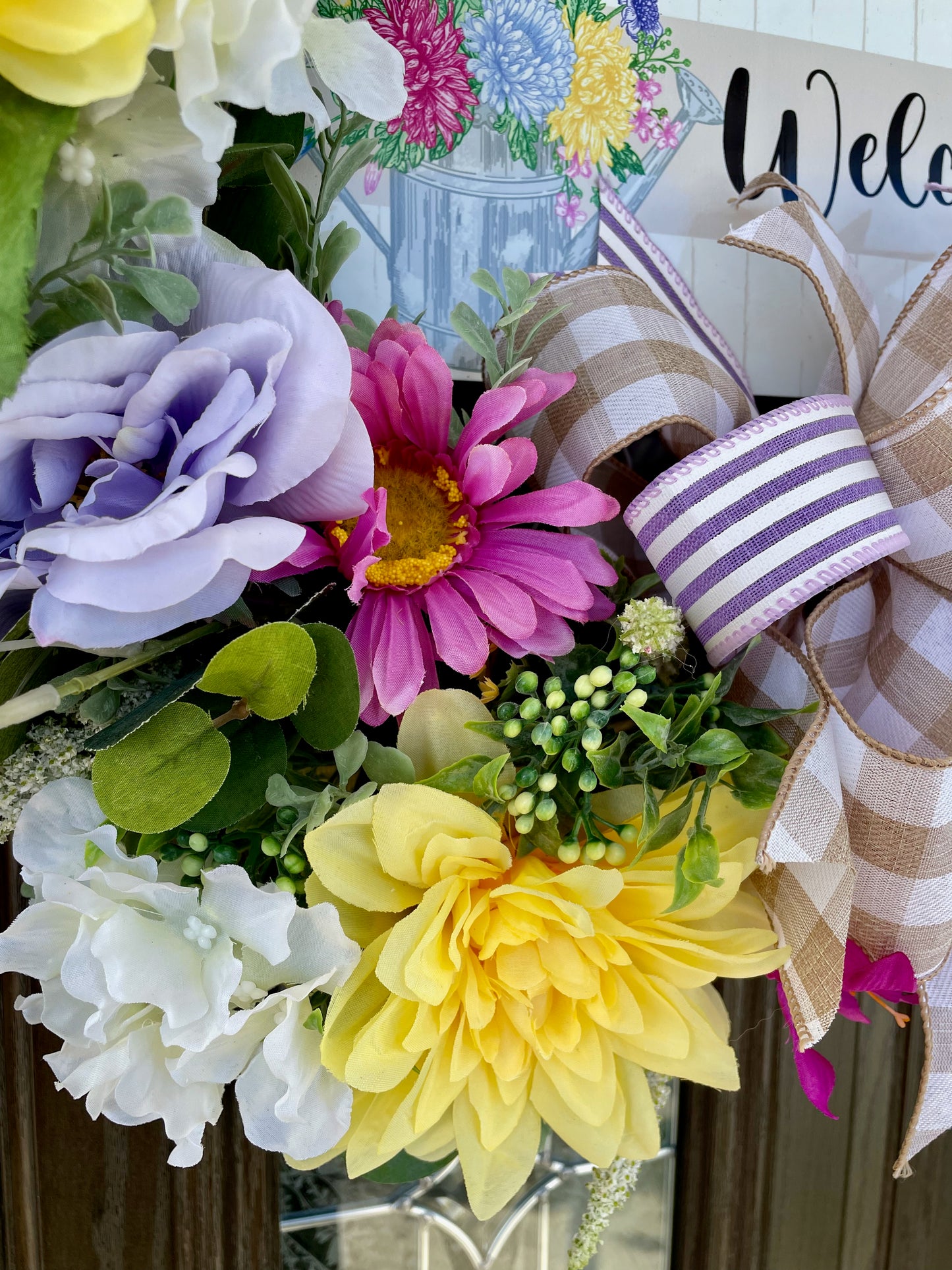 Spring Flower Garden Wreath