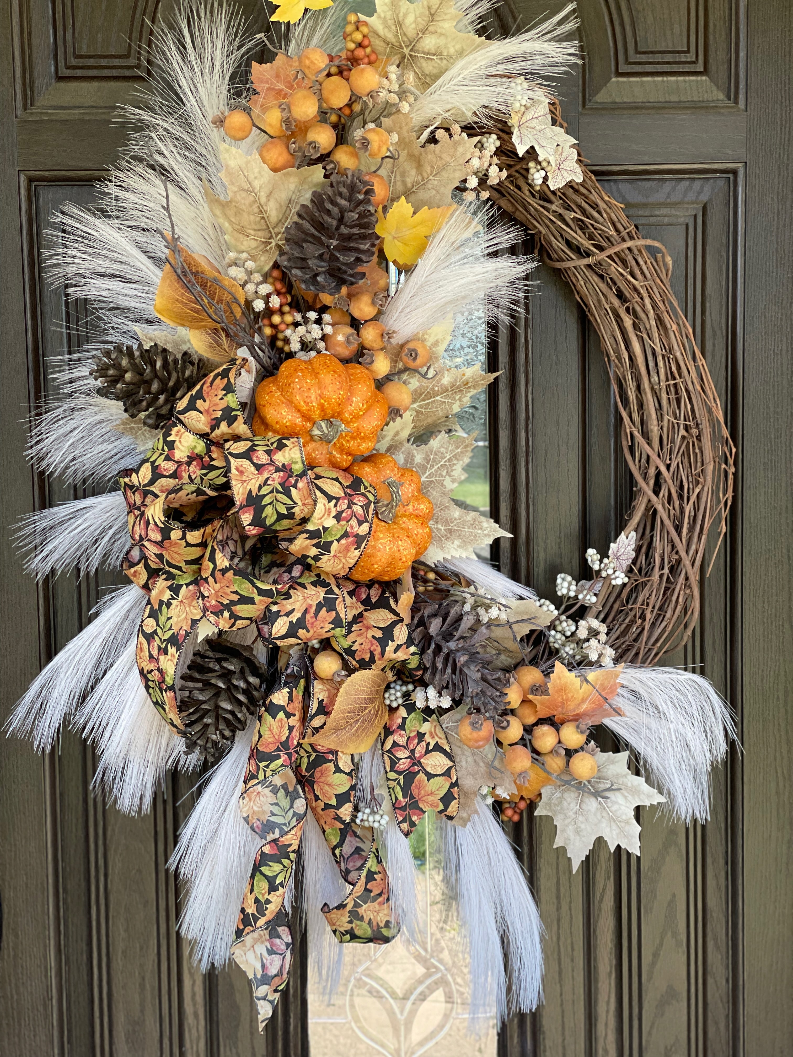 Sale Fall Welcome grapevine wreath